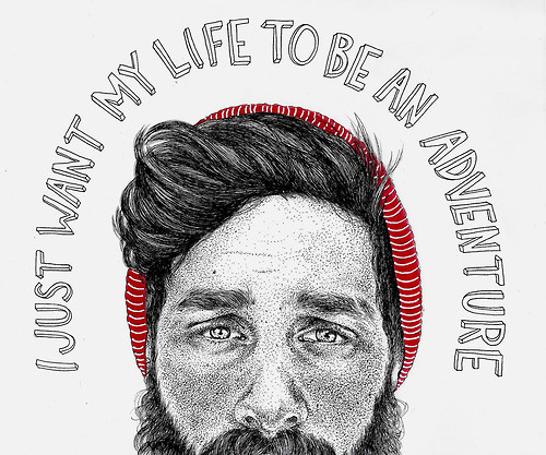 Oh, Pioneer! #adventure #illustration #man #face #life