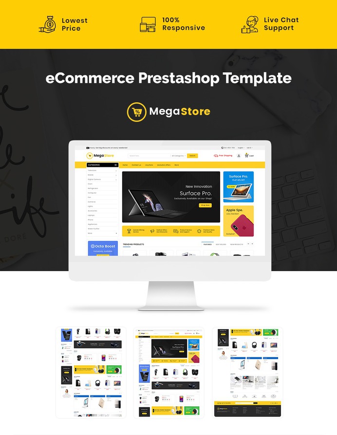 #Mega Store #Electronics - #Prestashop #Responsive #Theme #eCommerce #Website #Design #Template