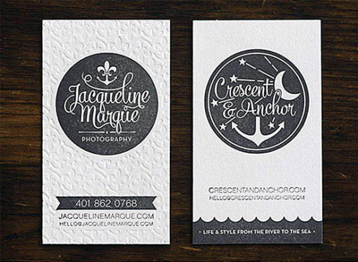 Textured Edge Business Cards
