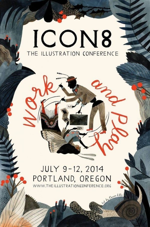 icon8 poster #illustration #conference #portland #poster