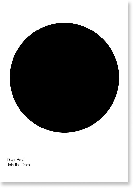 DixonBaxi - Join the Dots 1 - 50 #black #dot #poster