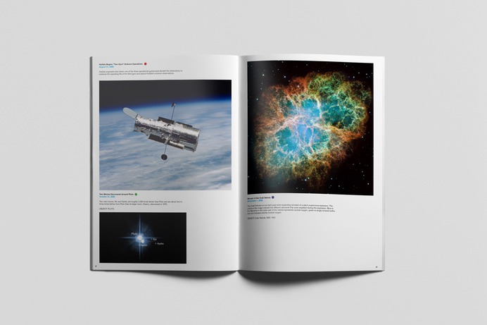 Hubble 25 Years On Book Design – Deivid Cole