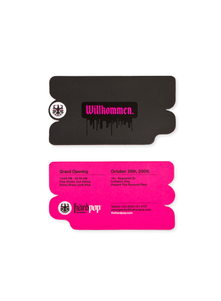 Hardpop — Design by Face. #die #cut #business #card #print