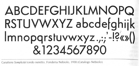 Semplicità -tondo-neretto.jpg (JPEG-Grafik, 594x285 Pixel) #serif #sans #semplicita #geometric #italian #nebiolo #typeface #futura #italy