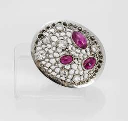Rubin-Diamant-Brosche