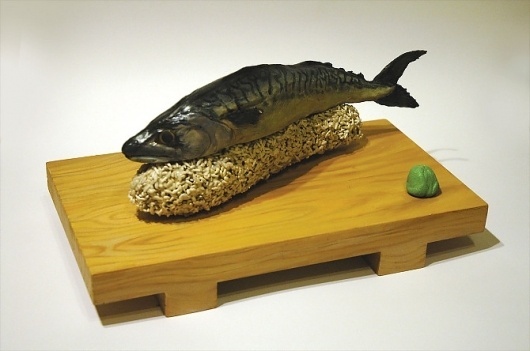 Fresh Sushi - timothy cheng #sculpture #fish #sushi #illustration #handmade #timothy #fake #cheng