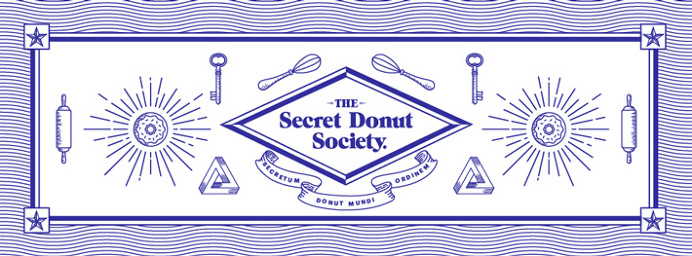 The Secret Donut Society by Ceci Peralta and José Velázquez #graphic design #print #illustration