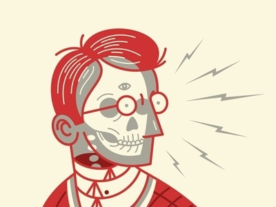 Ghostmachine, Dan Christofferson #illustration #skull