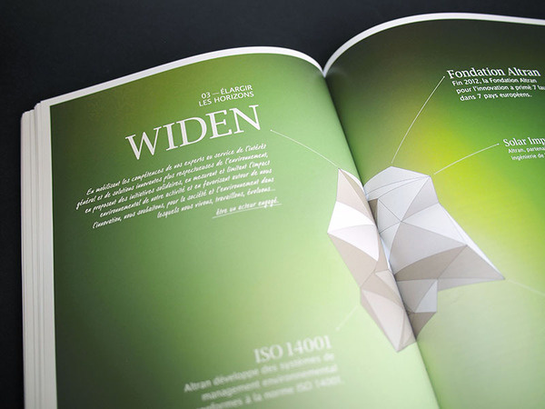 Grow, Blossom, Widen - Altran - Rapport RSE 2012 #design #graphic #altran #direction #art #editorial