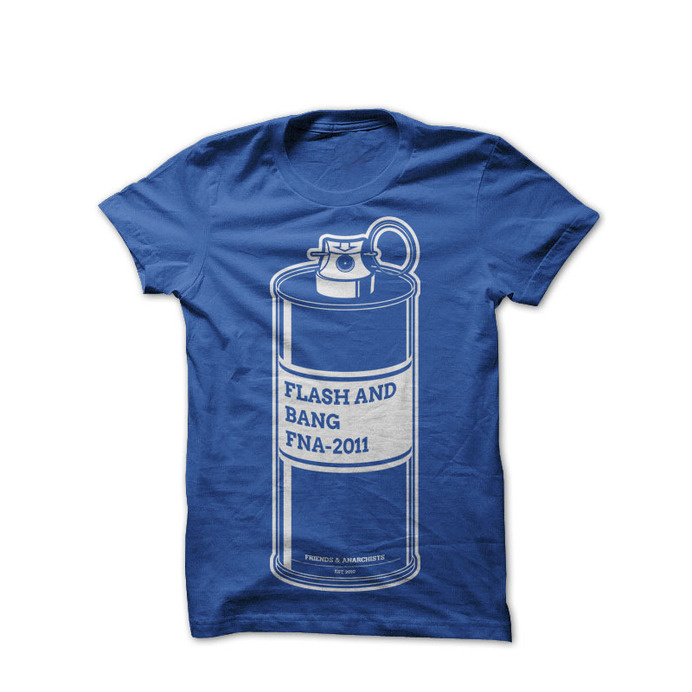 Image of Flash and Bang #tshirt #fa #paint #grenade #blue #spray
