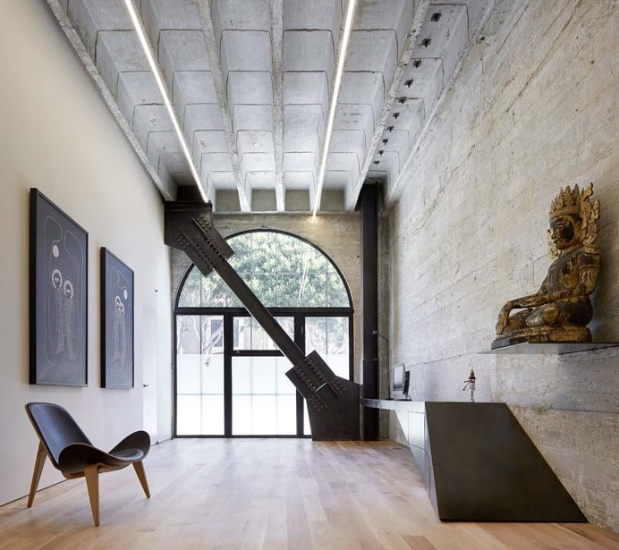 The Vortex House Has Folded Walls That Suggest Motion and Centrifugation 1