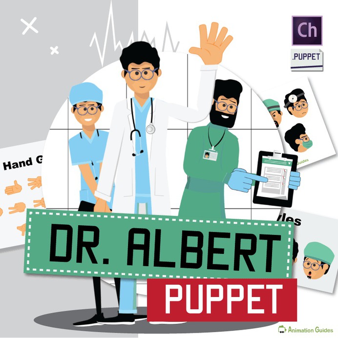 Doctor Albert Puppet for Adobe Character Animator