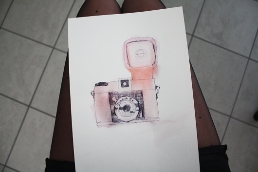 Isabelle Laydier #isabelle #lomography #diana #f+ #laydier #ilustration #watercolor #dirty