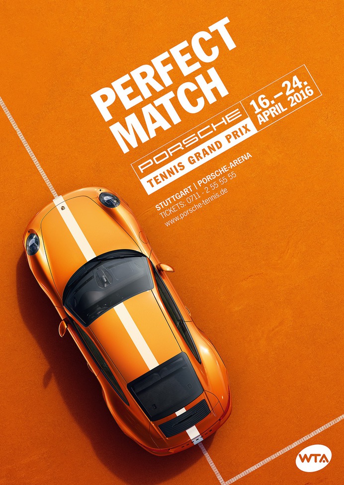 Porche Tennis Grand Prix Flyer Design