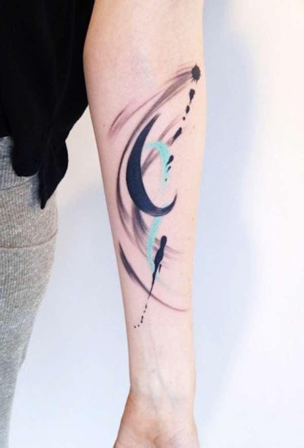 left arm color abstract tattoo.jpg (600×884) #tattoo