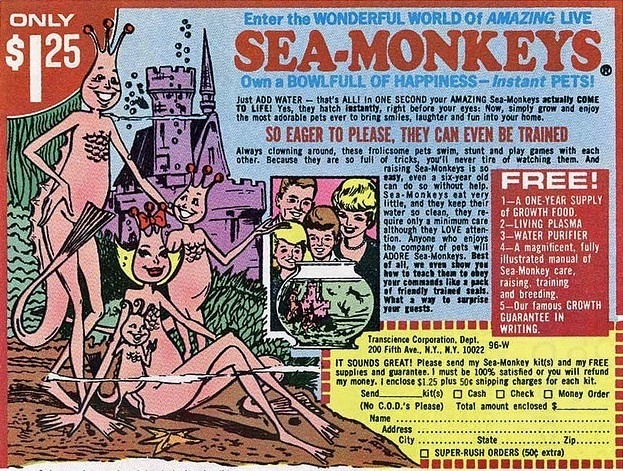 SEA-MONKEYS #extended #book #monkies #comic #eurostile #illustration #sea #ad