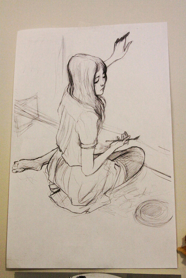 Studio Visit with Nimit Malavia | Hi Fructose Magazine #sketch #girl