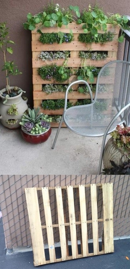 Vía http://modernurbanliving.com #DIY #garden #pallet