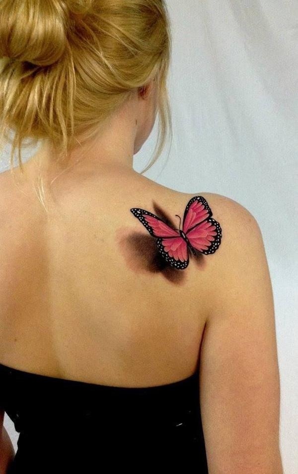 45+ INCREDIBLE 3D BUTTERFLY TATTOOS