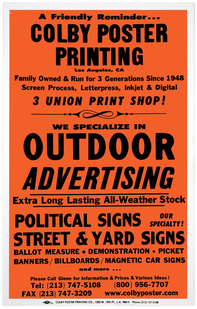 #colbyposter #losanageles #streetposters