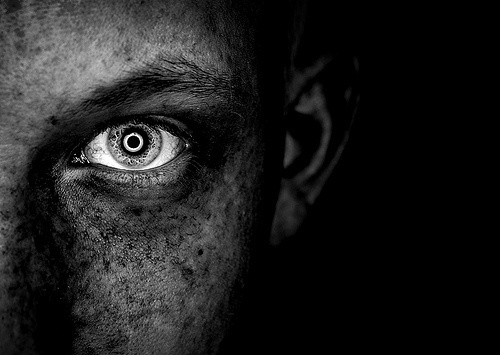 Fear of darkness! | Flickr: Intercambio de fotos #photography #white #black #and