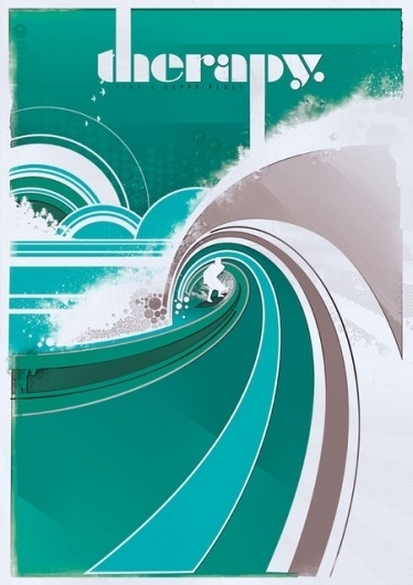 1001 words - Posters. on the Behance Network #surf #typorgraphy #therapy #poster