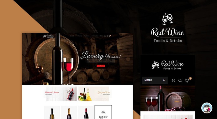 #Red #Wine #Drinks Store - #Prestashop #Responsive #Theme | #TemplateTrip #eCommerce #Website #Template
