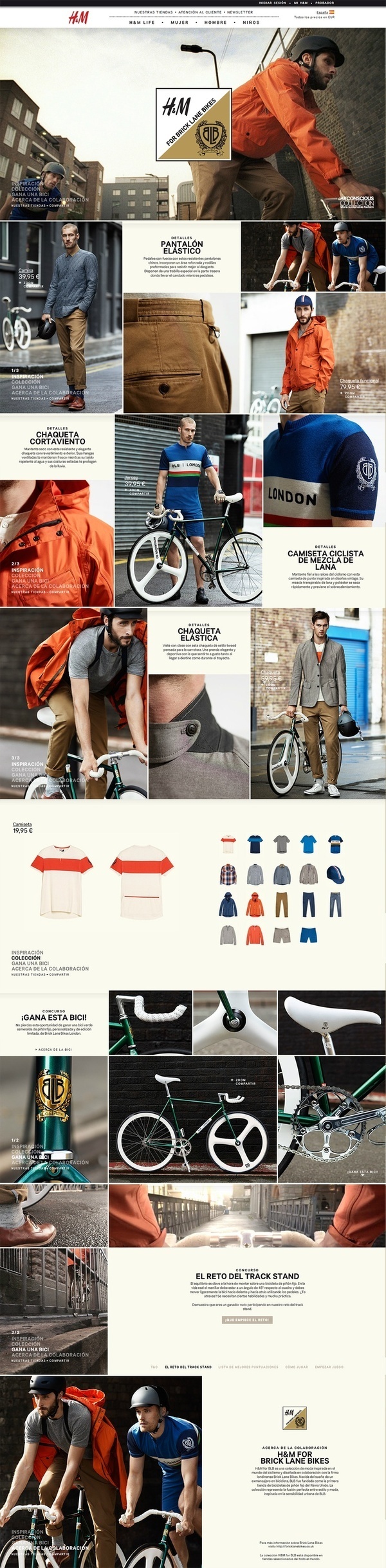 H&M #h&m #design #grid #digital #bike #web