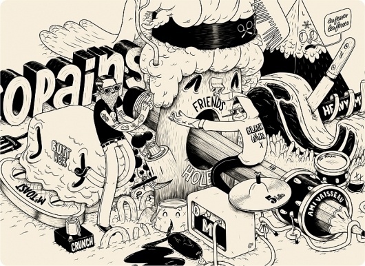 Illustrations by Mcbess | Best Bookmarks #white #mcbess #black #illustration #and #typography