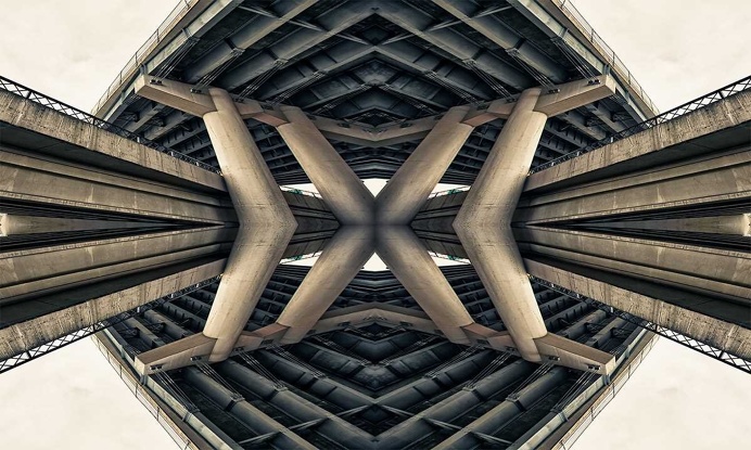 Roadschachs: Stunning Bridges of Portland by David McLaughlin