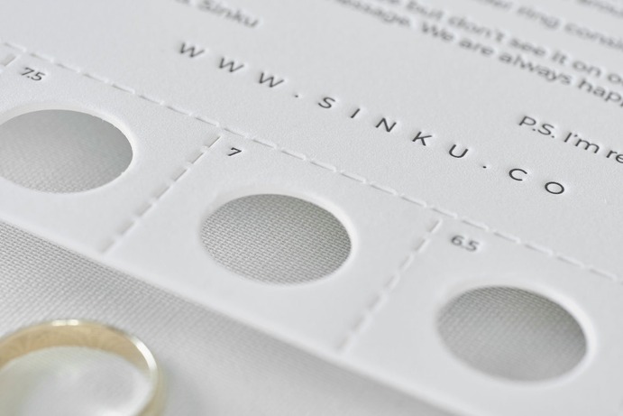 Paper Ring Sizer – Stationery. Easiest way to make sure that ring will fit perfectly.