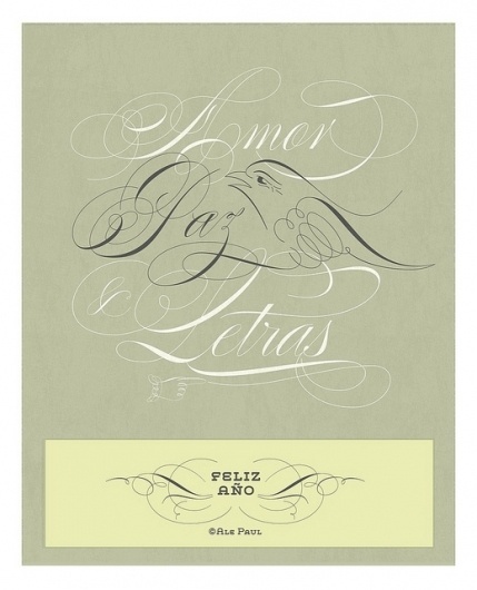 2011. Love, peace and fonts. | Flickr - Photo Sharing! #type #ale #script #paul