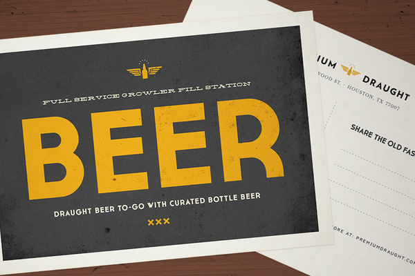 Premium Draught Design Sample #branding
