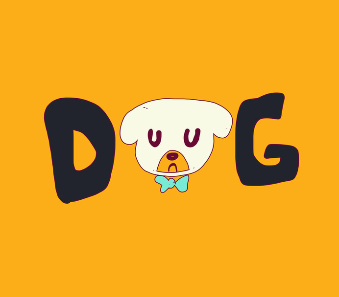 Dog.jpg #typography #illustration #kids #children #animal #dog