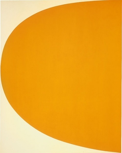 International Paintings and Sculpture | Orange curve #painting #ellsworth #art #kelly