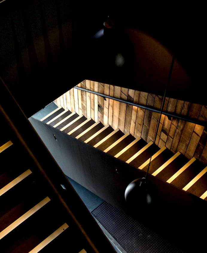 Unique and Trendy Guest House Pumphouse Point - #stairs, #staircase, #stairway, #architecture