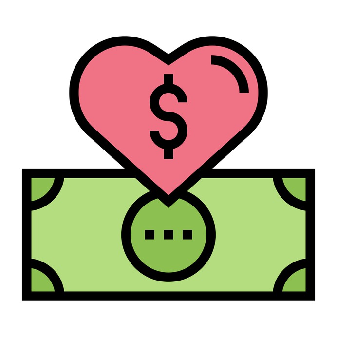 See more icon inspiration related to money, cash, dollar, largess, Solidarity, dollar symbol, charity, donate, donation and social on Flaticon.