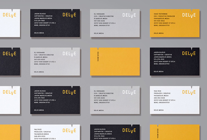 Delve by Moniker #branding #business card