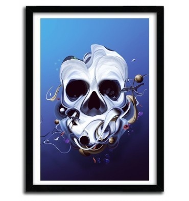 ORGANIC SKULL by DAVID DELIN #print #art