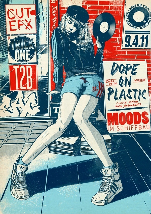 Dope On Plastic by Suffix #suffix #illustration #poster