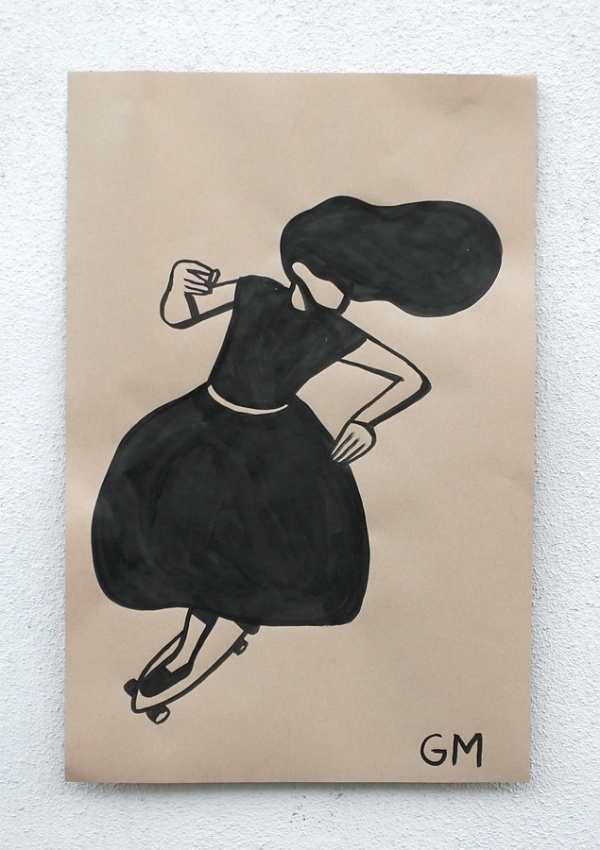 Champion Graphics #ink #mcfetridge #simple #illustration #geoff #painting #skateboard