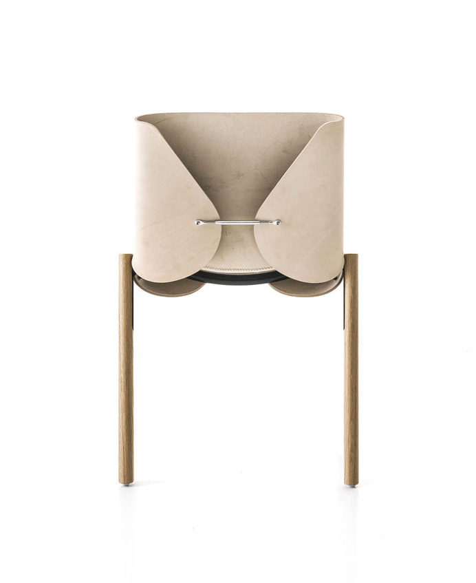 1085 Natural Hide Chair by Kristalia - furniture, furniture design, #design, modern furniture, #furniture