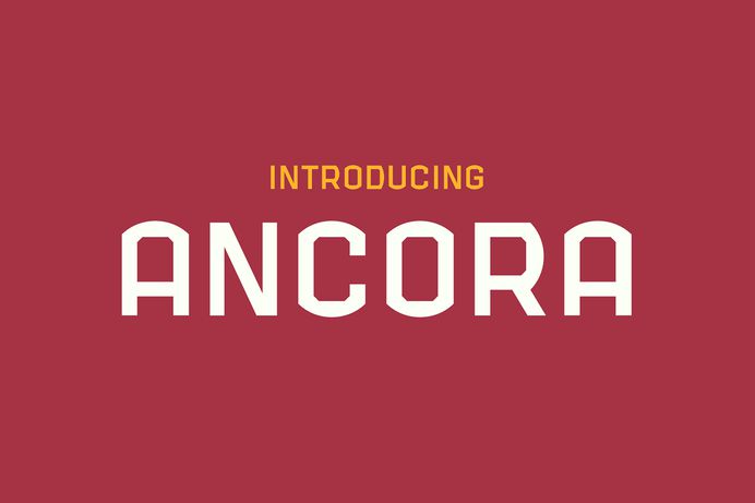 Ancora Typeface #modular #display #caps #sansserif #capitals #lettering #book #poster #typeface #typography