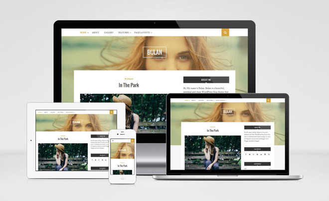 Bulan : Free Minimal Blogging WordPress Theme