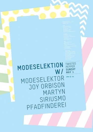 Flickr: Secuencia de fotos de James Cullen (Future Vintage) #design #graphic #cullen #james #poster #modeselektor #friends