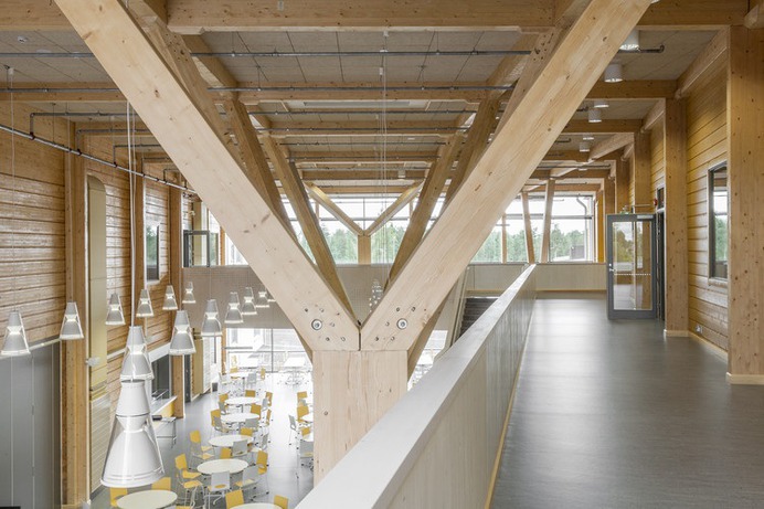 The Purity of Expressive Timber Structure Celebrated in Finland's Pudasjärvi Campus, © RA-Studio Raimo Ahonen