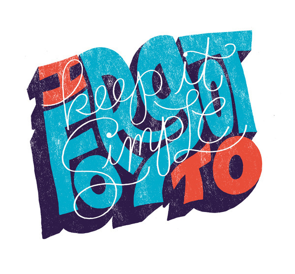 I Forgot to Keep it Simple Art Print by Chris Piascik #creed #hand #drawn #typography