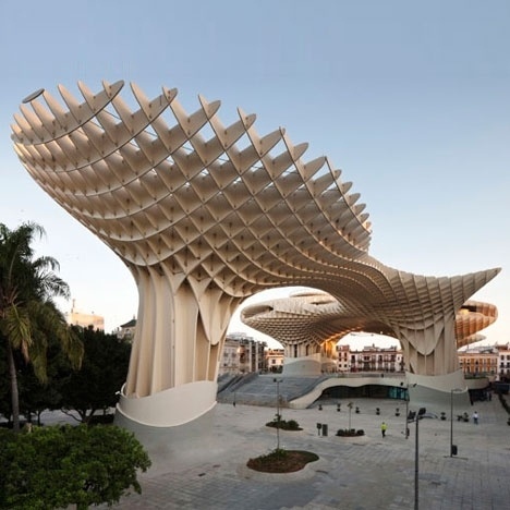 Dezeen » Blog Archive » Metropol Parasol by J. Mayer H. #spain #plazza #seville #wood #architecture #latticed