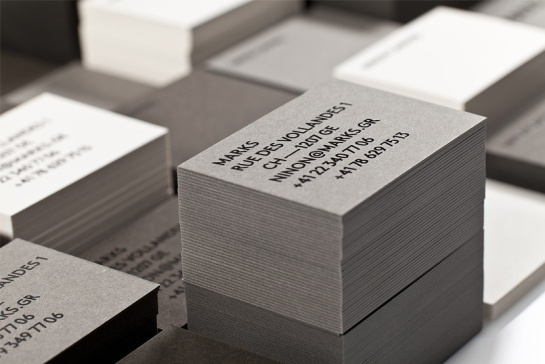 THEARTISTANDHISMODEL #business #card #minimal #paper #grey