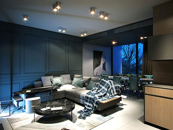 Modern Urban Home Design by Andrey Dmitriev - #livingroom, #decor, #interior, home, living room